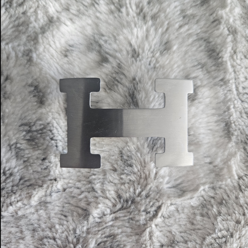 Hermes Large Silver Belt Buckle